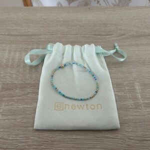 E Newton 2mm Blue Beaded Bracelet